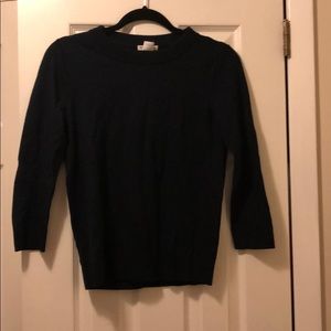 Club Monaco 3/4 sleeve navy sweater size s